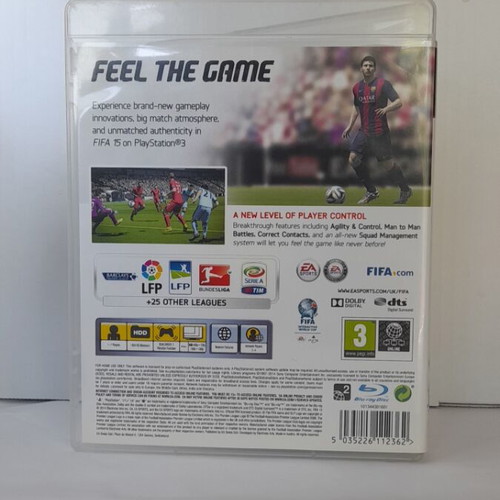 FIFA 15 PS3 English edition like new with manual