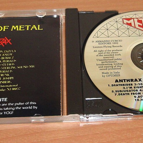 Anthrax Fistful Of Metal CD used, metal