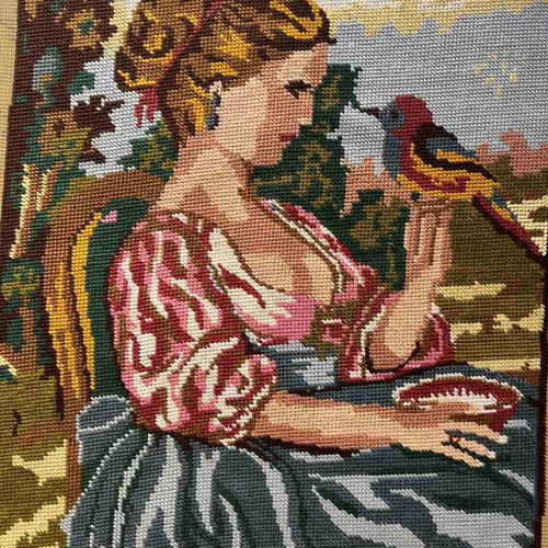 Handmade textile painting, 0.50x0.40 m