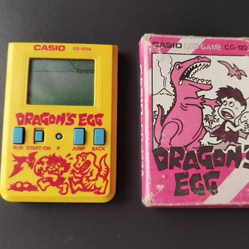 Casio Dragon's Egg CG-122A handheld game used, works without batteries