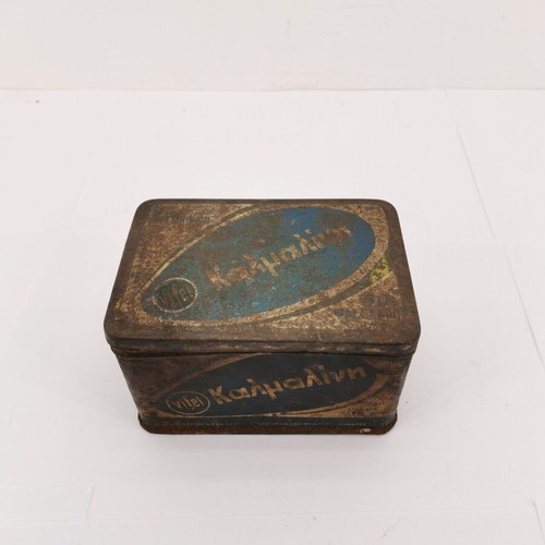 Metal box Kalmalini used, 1950s era