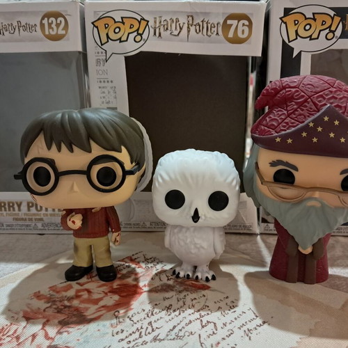 Funko Pop Harry Potter figures set of 3 (Harry, Dumbledore, Hedwig)