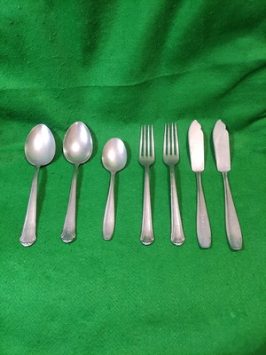 Xenia 1968 collectible cutlery set used, 7 pieces