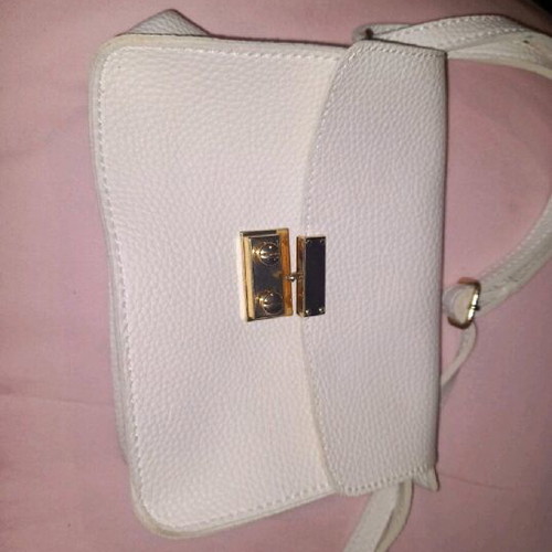 White crossbody bag like new