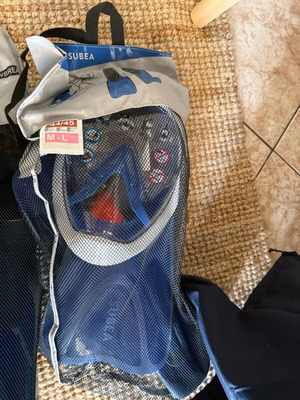 Σετ snorkeling Subea (Decathlon) ολοκαίνουργιο για αρχάριους Νο. 44/45