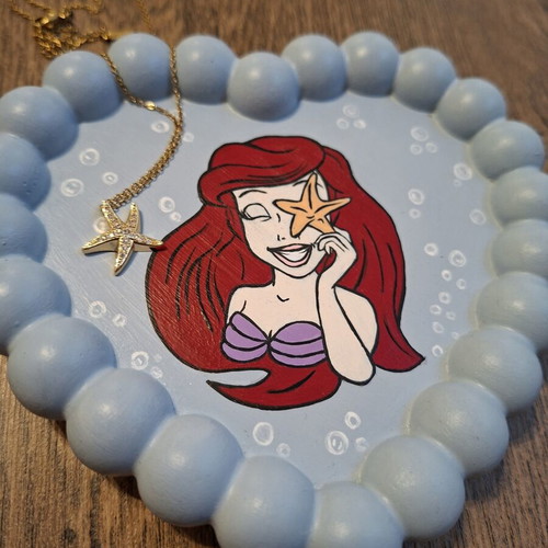 Handpainted plaster tray with acrylic colors