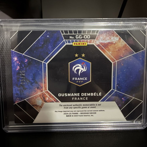 Panini Obsidian Ousmane Dembélé Galaxy Gear patch card like new