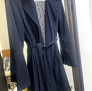 Zara dark blue trench coat (size small)