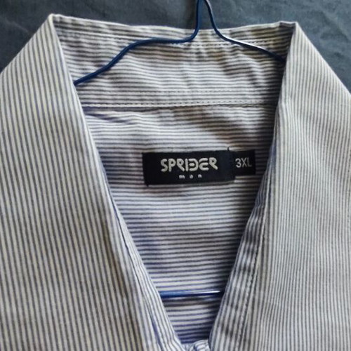 Shirt Men 3XL Spider like new, gray and white