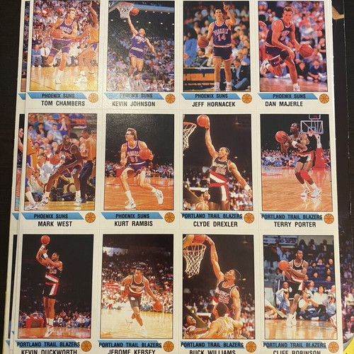 Panini NBA 1990-91 sticker album with complete set