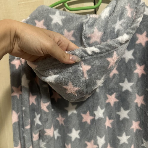 Onesie pajama with hood, grey, size L