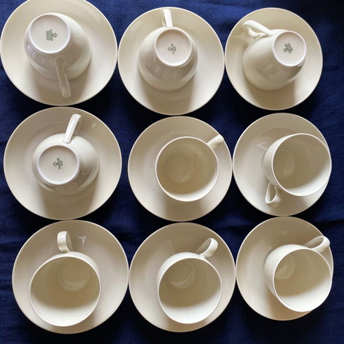 Scherzer Bavaria Germany porcelain tea/coffee set like new, 69 pieces
