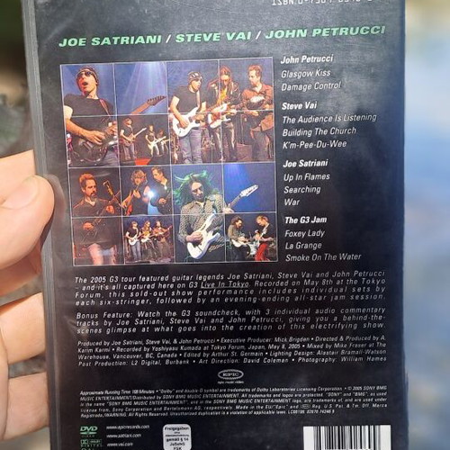 G3 Live in Tokyo DVD used, authentic collectible