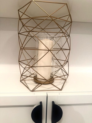 Σετ εντυπωσιακά χρυσά κηροπήγια διακοσμητικά σαν καινούργιο