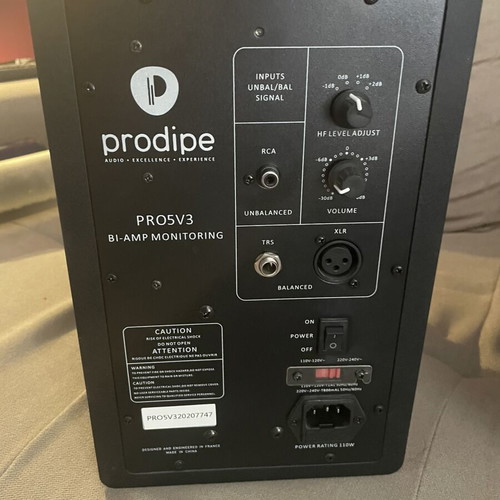 Prodipe PRO 5 V3 studio monitors pair 5.25” 75W