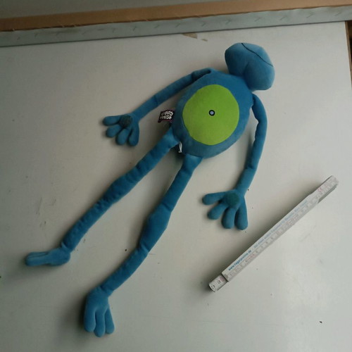 Plush frog used