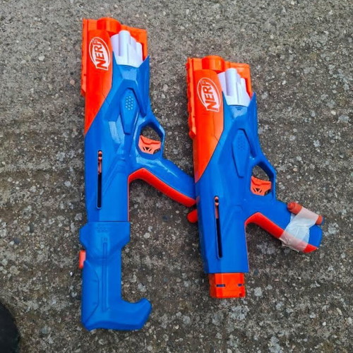 Nerf guns with darts like new, one with minor lever issue