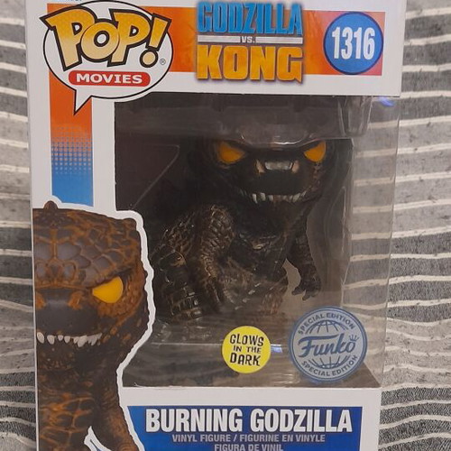 Funko Pop Burning Godzilla glow in the dark special edition new