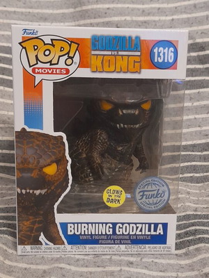 Funko Pop Burning Godzilla glow in the dark special edition new