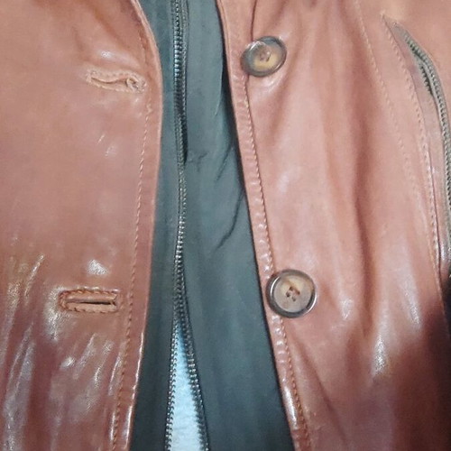 Milestone men's leather jacket like new, tan color, size XL