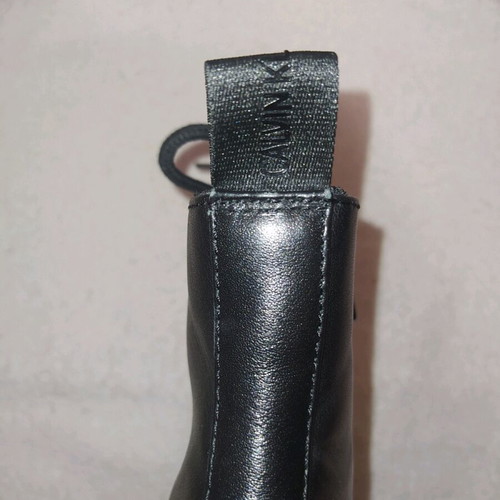 Calvin Klein Jeans boots new black leather size 38