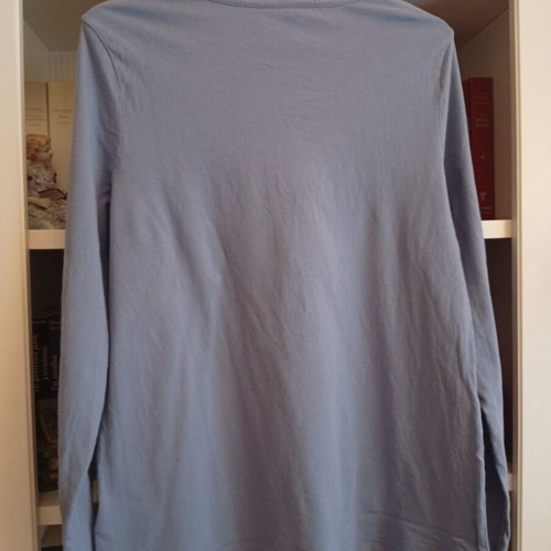 Esmara lingerie women's pajama top, blue, size L