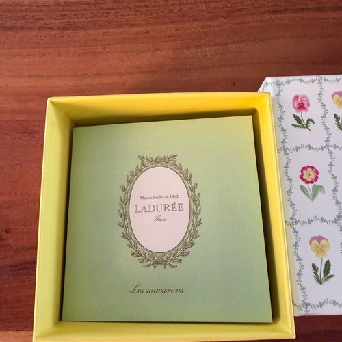 Ladurée Paris gift box with floral design and luxury aesthetic new