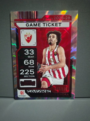 Panini Contenders EuroLeague Game Ticket Jordan Nwora 2025-26 like new