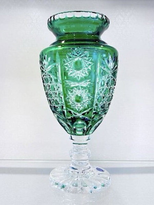 Κρυστάλλινο βάζο πράσινο