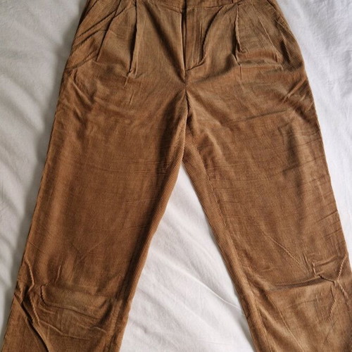 Massimo Dutti straight pants used, beige brown, size M