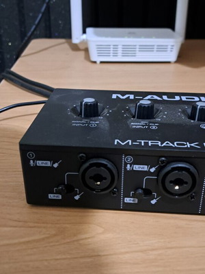 M-Audio Track Duo USB sound card like new
