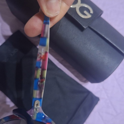 Dolce & Gabbana sunglasses like new, blue with multicolor interior