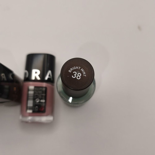 Nail polish set used, 6 pieces with Sephora, Korres & H&M colors