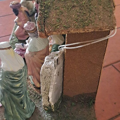 Nativity scene used with low lighting