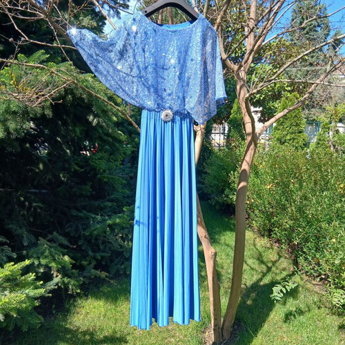 Dress for special occasions like weddings, like new, blue turquoise