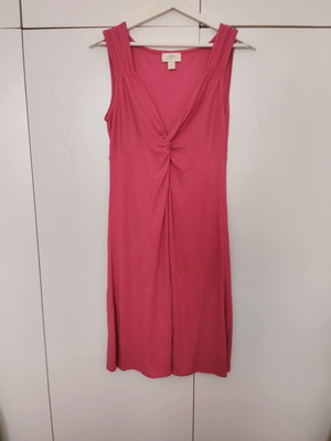 Ann Taylor midi dress small medium like new, pink