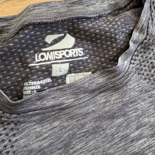 Men's athletic sports shirt, grey, size L