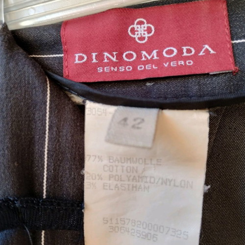 DinoModa striped cotton suit used, blue, size 42