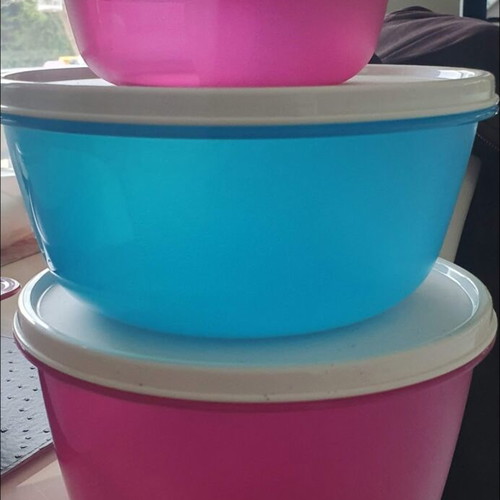 Tupperware vintage modular set of 3 bowls new