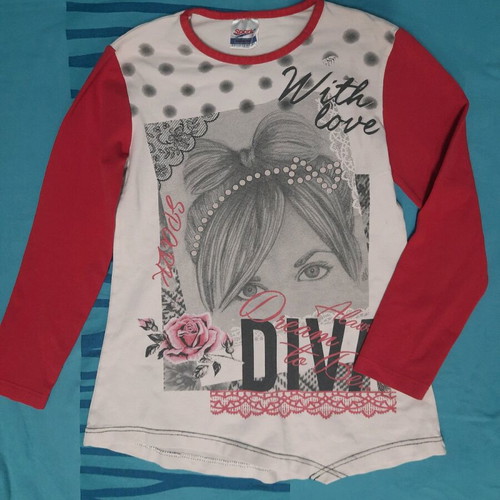 Pack of 8 used thin blouses and shirts for girls colorful