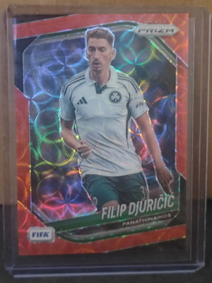 Filip Djuricic Choice Red 88 Panathinaikos 2025-26 Panini Prizm card like new