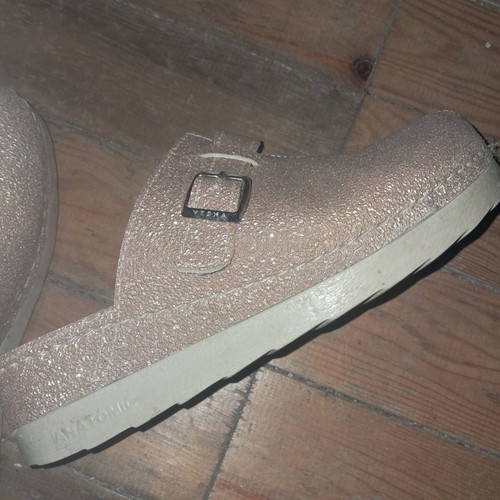 Vesna anatomical medical comfort clogs No 40, like new, gold glitter