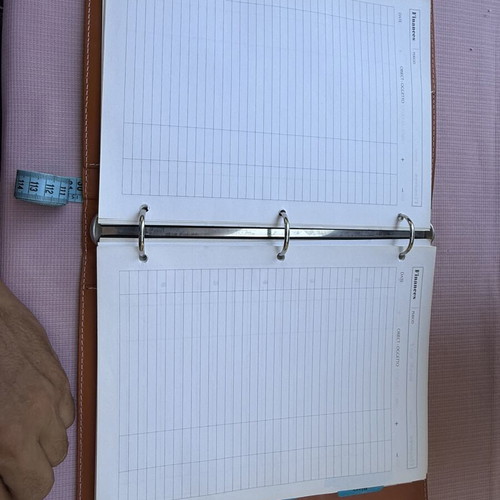 Arte & Cuoio Italian leather A4 organizer binder