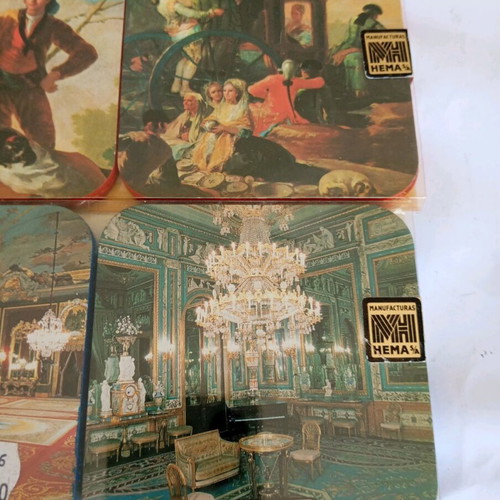 Coasters new, pack of 12 from Spain with painting and building designs