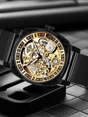 Mechanical automatic watch new, waterproof, 21 jewels, sapphire glass