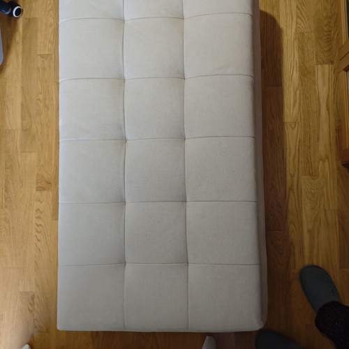 Ottoman like new, water-repellent fabric, 130x70x40 cm