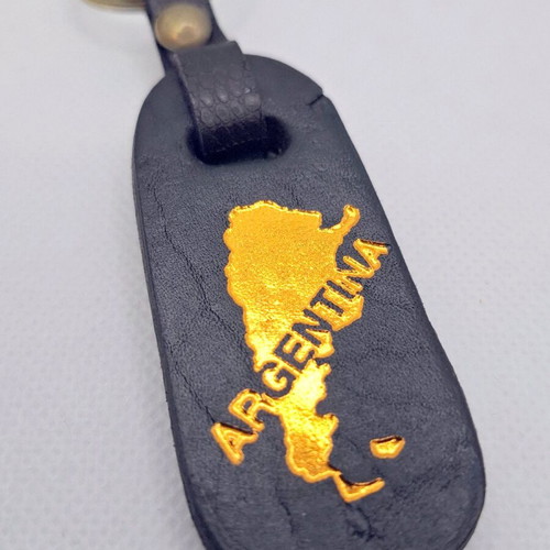 Leather key holder keychain Argentina like new, brown