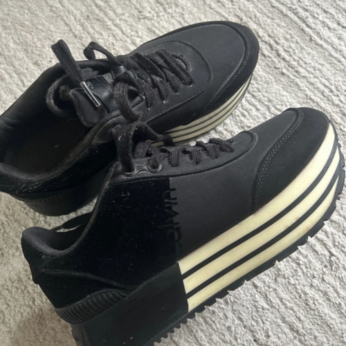 Calvin Klein women's shoes size 38 like new, black with double sole