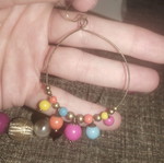 Colorful necklace and earrings set