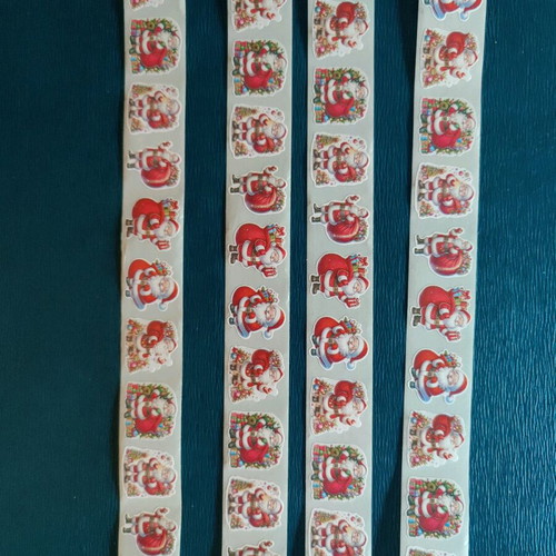 Christmas stickers Santa Claus 50 pcs new